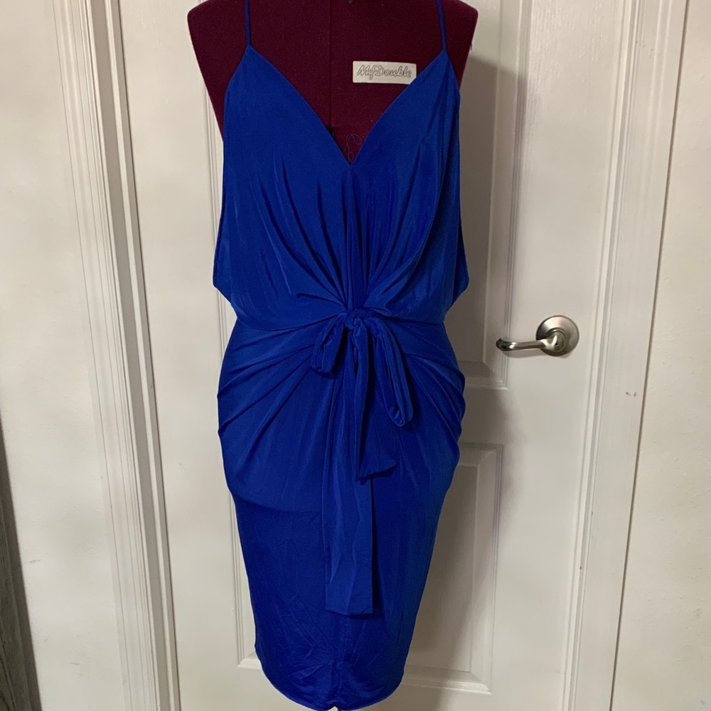 Elegant Blue Women's Dress
